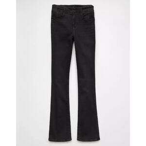 [American Eagle Outfitters] High Rise Skinny Kick Washed Black Jeans Sz 12 Long